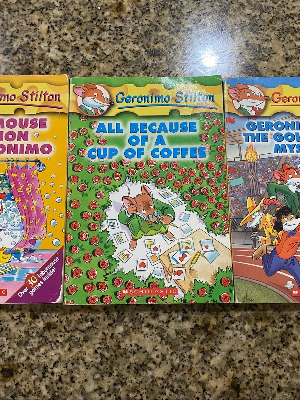 3 Geronimo Stilton Children’s Series Scholastic Elisabetta Dami Books 9,10 & 33
